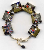 "Klimt" 20mm Square Bracelet